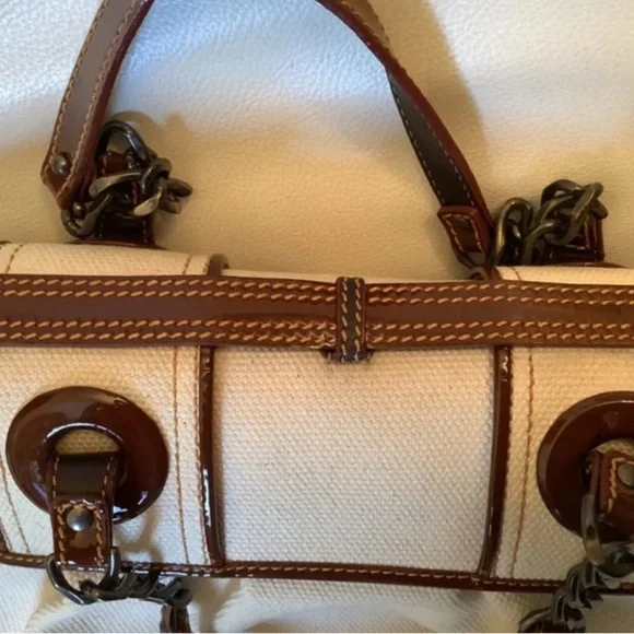 Vintage FENDI Bag with cotton fabric - excellent condition - Picture 5 of 13